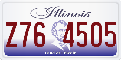 IL license plate Z764505