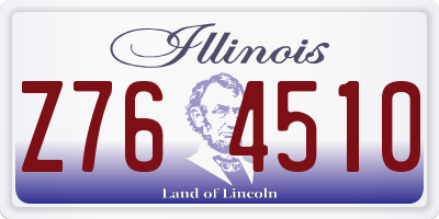 IL license plate Z764510