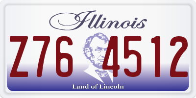 IL license plate Z764512