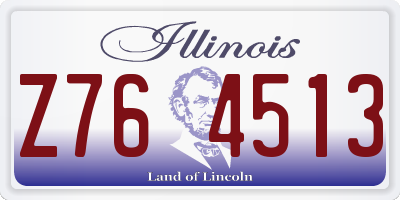 IL license plate Z764513