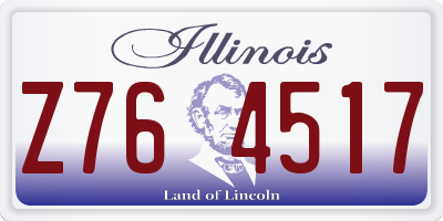 IL license plate Z764517