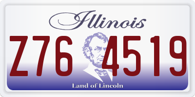 IL license plate Z764519