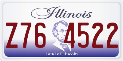 IL license plate Z764522