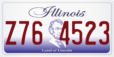 IL license plate Z764523