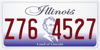 IL license plate Z764527