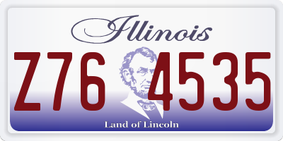 IL license plate Z764535