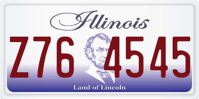 IL license plate Z764545