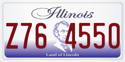 IL license plate Z764550