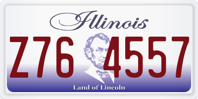 IL license plate Z764557