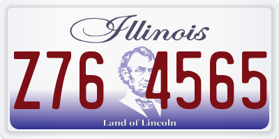 IL license plate Z764565