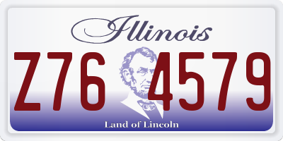 IL license plate Z764579