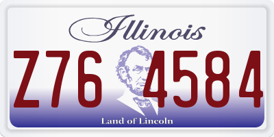 IL license plate Z764584