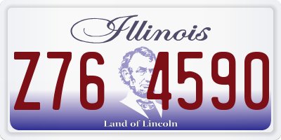 IL license plate Z764590