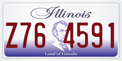 IL license plate Z764591