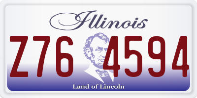 IL license plate Z764594