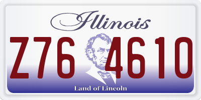 IL license plate Z764610