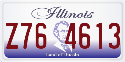 IL license plate Z764613