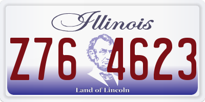 IL license plate Z764623