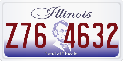 IL license plate Z764632