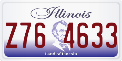 IL license plate Z764633