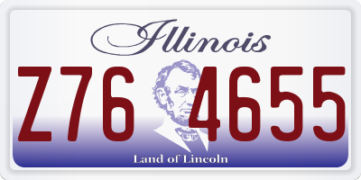 IL license plate Z764655