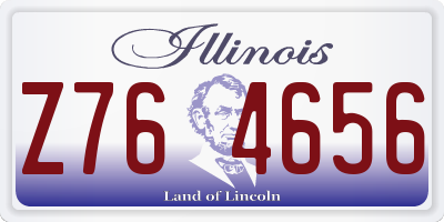 IL license plate Z764656