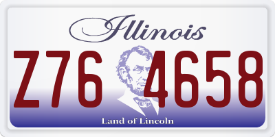 IL license plate Z764658