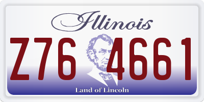 IL license plate Z764661