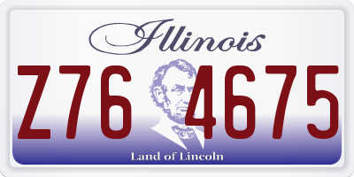 IL license plate Z764675