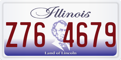 IL license plate Z764679