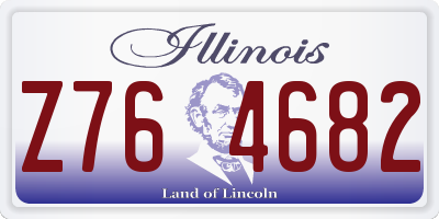 IL license plate Z764682