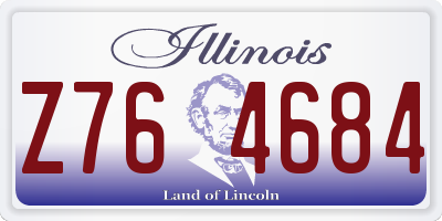 IL license plate Z764684