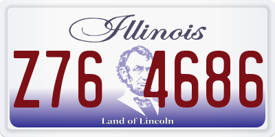 IL license plate Z764686