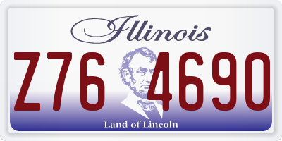 IL license plate Z764690