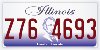 IL license plate Z764693