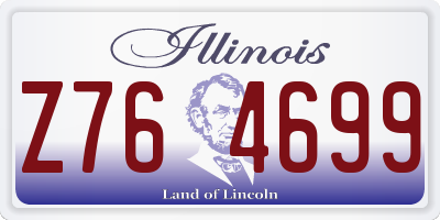 IL license plate Z764699