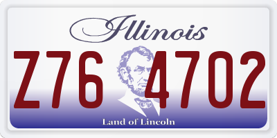 IL license plate Z764702