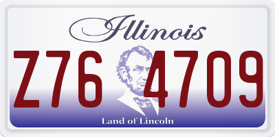 IL license plate Z764709