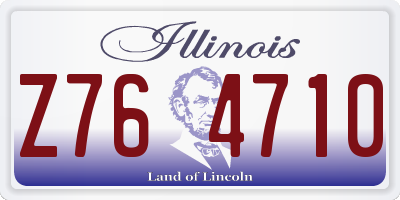 IL license plate Z764710