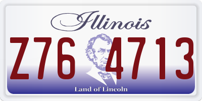 IL license plate Z764713