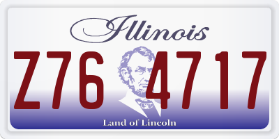 IL license plate Z764717