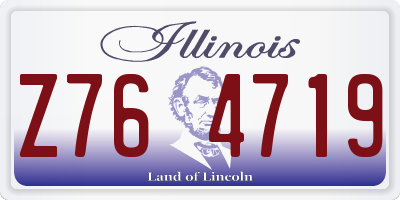 IL license plate Z764719