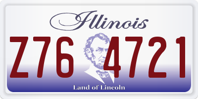 IL license plate Z764721