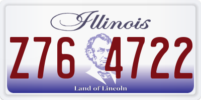 IL license plate Z764722