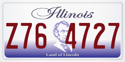 IL license plate Z764727