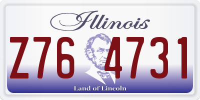 IL license plate Z764731