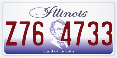 IL license plate Z764733
