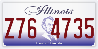 IL license plate Z764735