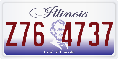 IL license plate Z764737