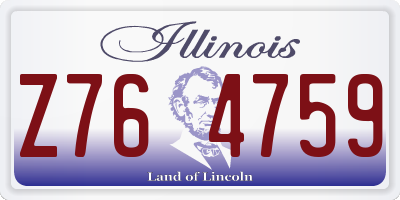 IL license plate Z764759